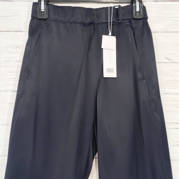 Vince Belted Cross-Over Culotte Crop Wide Leg Pant - Picture 6 of 12